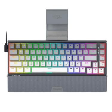 Imagem de Teclado Redragon K641G Shaco Rgb Sw Brown Preto E Cinza