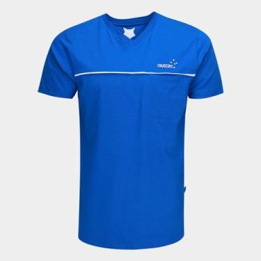 Imagem de Camiseta Cruzeiro Masculina - Surf Center, Azul royal, P
