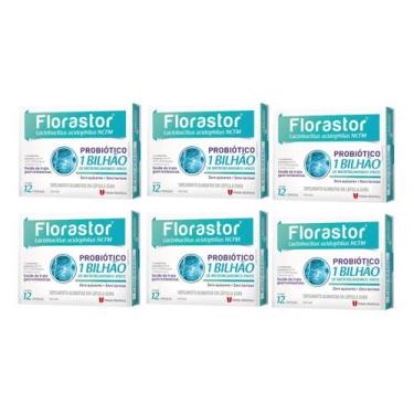 Imagem de Kit 6 Suplemento Florastor C/12 Caps 1bilhao - Uniao Quimica