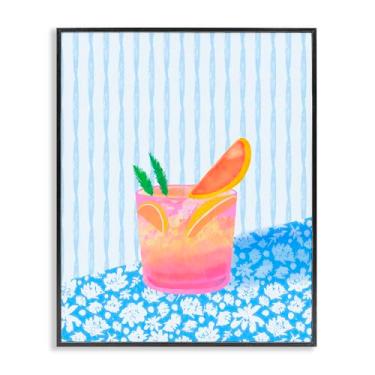 Imagem de Stupell Industries Arte giclée emoldurada preta Tequila Spritz Still Life por Dina Riddle, 20 x 16