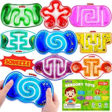 Imagem de Pacote com 8 brinquedos sensoriais Fidget Demilong para crianças autis