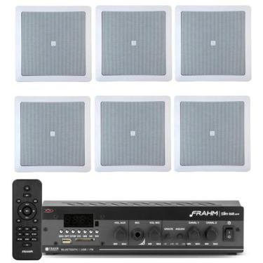 Imagem de Amplificador Frahm Slim 1600 + 06 Caixas Jbl 25w qualidade garantida, 