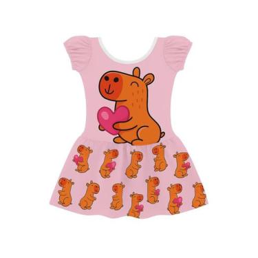 Imagem de Vestido Capivara Estampado  Moda Divertida e Exclusiva - BRAVO FANTASI