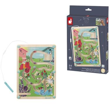 Imagem de Brinquedo Educativo Labirinto Magnético Infantil Abelhas Jogo Em Madeira - Janod