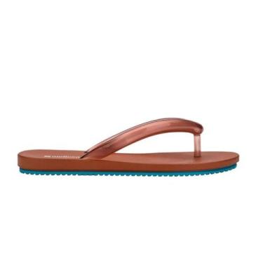 Imagem de Chinelo Melissa Flip Flop Airflow Ad Marrom Azul, Marrom azul, 36