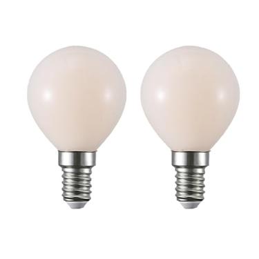 Imagem de Lâmpada LED G14, 2,5 W (equivalente a 25 W) base E14 120 V lâmpadas de vaidade não reguláveis, lâmpadas noturnas globo pequeno para ventilador de teto, candeeiro de mesa, candeeiro de cabeceira