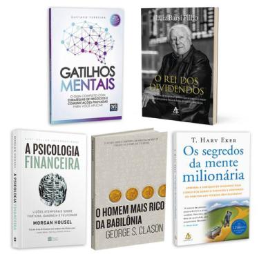 Imagem de Kit 5livros, Gatilhos Mentais, Psicologia Financeira, Homem Mais Rico 