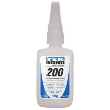 Imagem de Adesivo Cola Multiuso Tekbond 200 Gel Viscosa Instantâneo, 50g