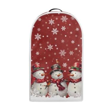 Imagem de AFPANQZ Capa de liquidificador com estampa de boneco de neve, capa protetora para liquidificador de cozinha, suporte de cozinha, misturador, cafeteira, capa