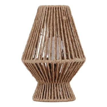 Imagem de Luminaria Mesa Fibra Bege E14 Turri Inspire 30 Cm Bege