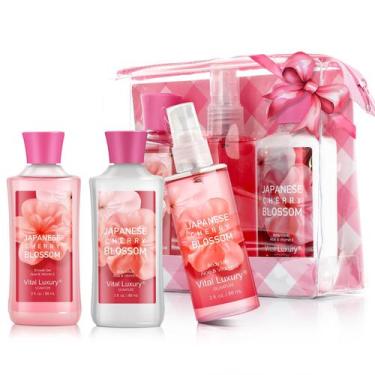 Imagem de Conjunto de presentes de banho e corpo Vital Luxury Japanese Cherry Bl
