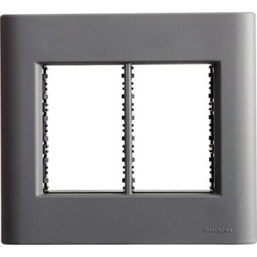 Imagem de Placa 6 Postos 4x4 Tramontina Giz Titânio Soft Touch Suporte