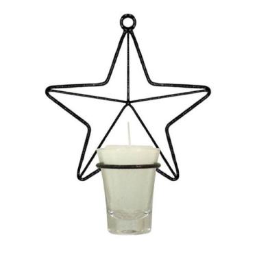 Imagem de Estrela P Parede Vela Branca Arandela Decorativa Castiçal - Velitas (r