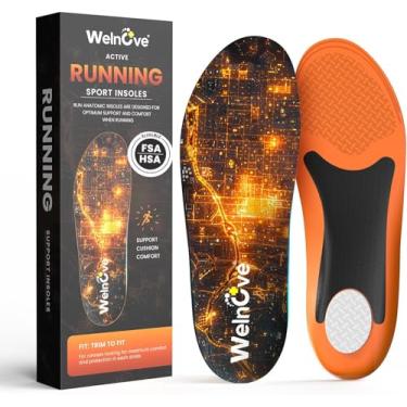 Imagem de Welnove Palmilhas De Corrida Alto Desempenho Para Homens E Mulheres - Esportivas Com Absorção Impacto Suporte Arco Baixo, Reduzem A Fadiga Muscular Previnem Lesões. Tênis Boost Speed Xg