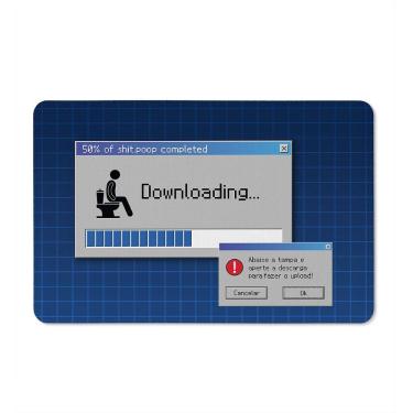 Imagem de Tapete de Tecido Multiuso 60x40cm - Download no Banheiro