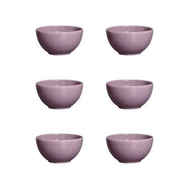 Imagem de Conj. 6 Bowls Slim Cerâmica Branca 350ml - Decoração