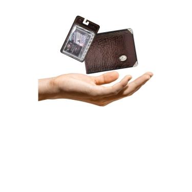 Imagem de Kit Carteira Pequena Mitty Couro + Refil Mitty M0 Plm0 Cafe