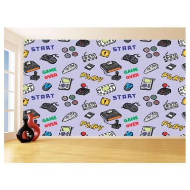 Imagem de Papel De Parede 3D Infantil Controle Game Jogo 3,5M Azs209