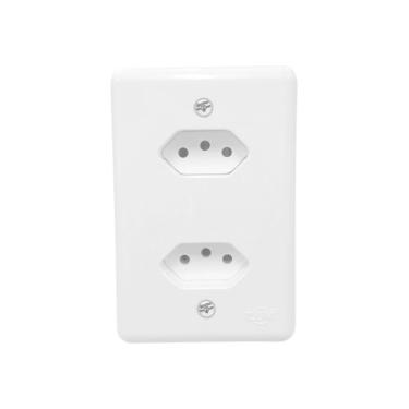 Imagem de Conjunto 2 Tomadas 3p 20a Stylus Ilumi - Kit Elétrico Residencial