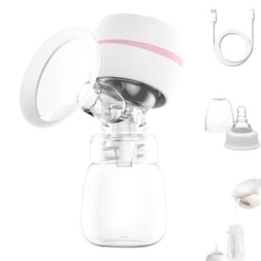 Imagem de Bomba de Tirar Leite Materno Elétrica com Tela de LED 3 modos 9 níveis de Sucção e Protetor de Mama de Silicone 180 ml Premium