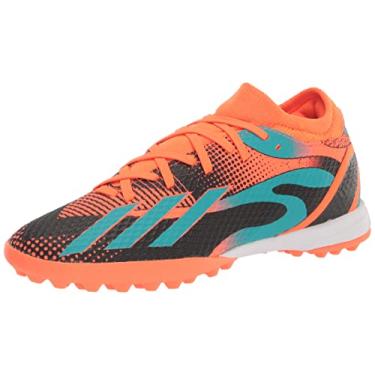 Imagem de adidas Tênis de futebol unissex adulto X Speedportal Messi.3, Team Solar Laranja/Mint Rush/Preto, 7.5 Women/6.5 Men