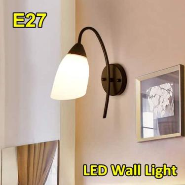 Imagem de E27 Modern LED Luz de parede Quarto Arandelas Lâmpadas de parede de cr