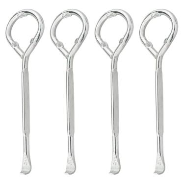 Imagem de Bxian 4 peças de abridor de latas de tinta de metal, multiuso, abridor de tampa, chave de fenda, utensílios de cozinha, utensílios para abrir garrafas de cerveja, bebidas com gás e bebidas