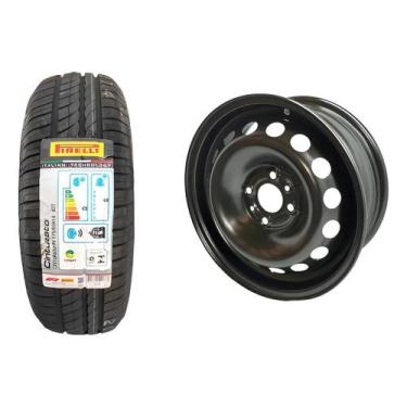 Imagem de Kit 01 Roda De Ferro Fiat Aro 14 01 Pneu 175 65r14 Pirelli