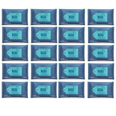 Imagem de 2000Un Lenço Umedecido Baby Softly - Com Vitaminas A e C, Aloe Vera e Camomila - Suave e Hipoalergênico para Bebês (20 Pacotes)
