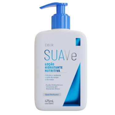 Imagem de Loção Hidratante DJUR Suave 475ml – Ácido Hialurônico, Vitamina B5 e Óleos Nutritivos