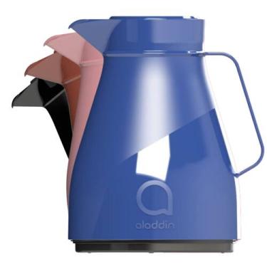 Imagem de Garrafa Térmica Café Chá Bule Valencia Aladdin 750ml Rolha, Azul