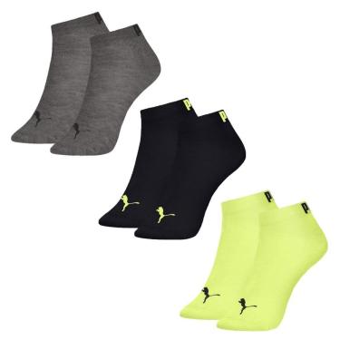 Imagem de Kit 3 Pares de Meia Puma Logo Masculina