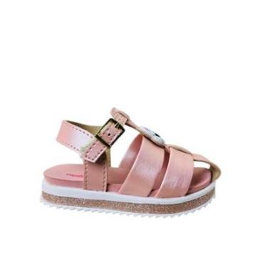 Imagem de Sandália Molekinha Baby Menina Rosa com Glitter e Gatinha-Feminino
