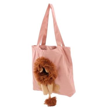 Imagem de TOPINCN Bolsa de Transporte de Ombro de Gato Em Formato de Leão Bolsa de Ombro de Lona para Animais de Estimação Porta Gatos Com (Estilo 1 (130x52cm / 51,2x20,5 pol.))