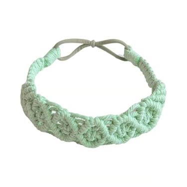 Imagem de Bandanas trançadas femininas modernas e elásticas florais tecidas à mão