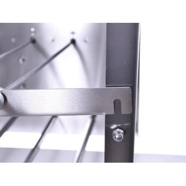 Imagem de Churrasqueira Rotativa Inox 6 Espetos Brinde Grelha Uruguaia - Tornoce