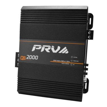 Imagem de PRV Audio Amplificador de áudio automotivo QS2000 1 Ohm 2000 Watt Amp Full Range HD Monobloco 2K com controles HPF e LPF integrados para sistemas de áudio PRO
