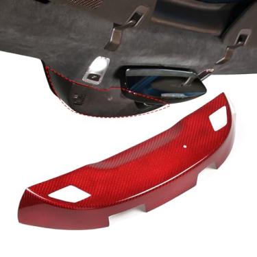 Imagem de Acabamento da capa da base do espelho retrovisor interno compatível com Chevy Corvette C7 2014 2015 2016 2017 2018 2019, acessórios interiores de carro, acabamento de base de espelho retrovisor de