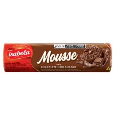 Imagem de Biscoito Chocolate Recheio Chocolate Meio Amargo Isabela Mousse 130g
