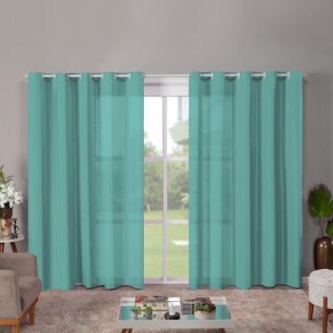 Imagem de Cortina para Sala Quarto Roma 3,00L X 2,20A Janela, Decoração, Aconche