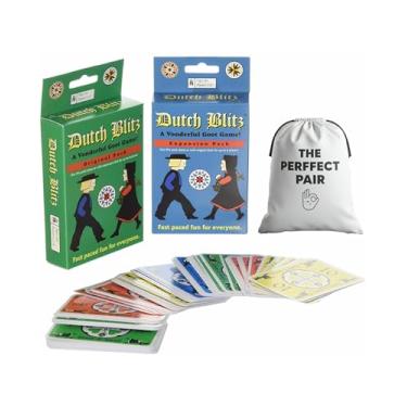 Imagem de The Perfect Pair Original Dutch Blitz Card Game and Dutch Blitz Expansion Pack Bundle with Storage Bag