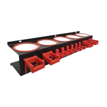 Imagem de Baoblaze Suporte de parede para frasco de spray, ideal para exibir acessórios de limpeza e estética automotiva, organizar e armazenar frascos em oficinas, 3 Anzóis Simples