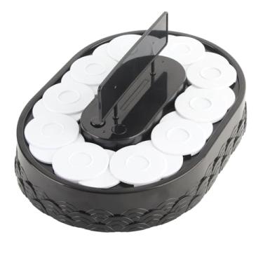 Imagem de Cryfokt Expositor Rotativo para Máquina de Sushi, Várias Bandejas Pequenas, Bandeja Giratória para Sushi, Sobremesa, Cupcake, Casamento, Planejamento de Relações Públicas, Bem-estar Dos Funcionários, Macarons (Sushi)