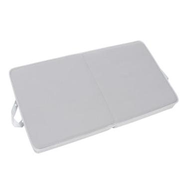 Imagem de Cryfokt Joelheira de Banho Multiuso, Joelheira de Espuma à Prova D'água para Banho de bebê e Exercícios de Ioga Ao Ar Livre, Tapete Portátil para Jardinagem (Cinza com Cinza)