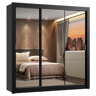 Imagem de Guarda Roupa Casal Lyon 3 Portas de Correr 2 Gavetas Madesa