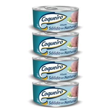 Imagem de Kit 4 Atum Coqueiro Sólido ao Natural 170g