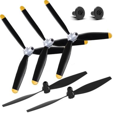 Imagem de ANTSIR RC Plane Propellers Replacement for The Legend war Bird Series 400 4 Channel Hobby Remote Control Airplane - Set of 5 (Black for Corsair)
