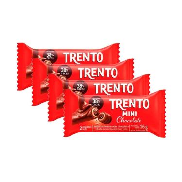 Imagem de Kit 4 Chocolate Trento Mini Ao Leite 16g