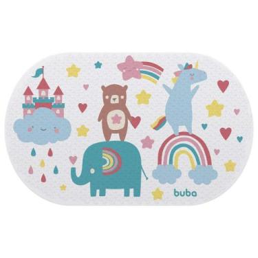 Imagem de Tapete Infantil para Banho Ventosas Anti Deslizante Estampas Fofas Bub