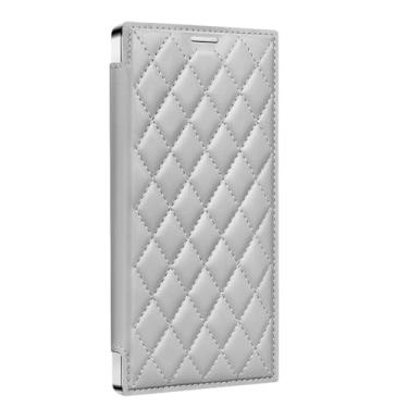 Imagem de YLFFFZZZ Capa carteira para Samsung Galaxy S24 Ultra/S24 Plus/S24, Adsorção magnética transparente, carregamento sem fio, bloqueio de RFID, capa com compartimentos para cartões, cinza, S24